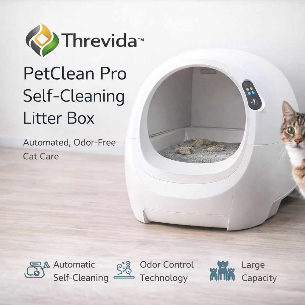 Threvida™ PetClean Pro Self-Cleaning Litter Box